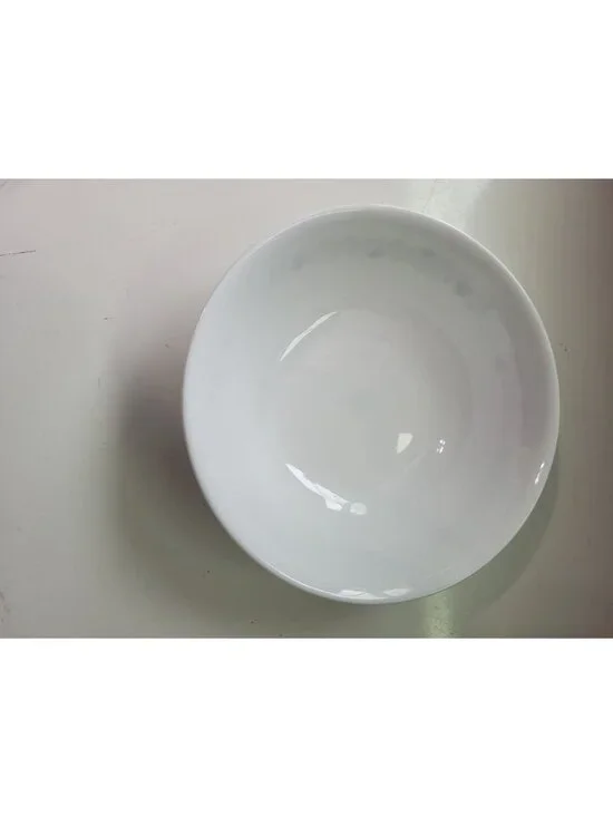 Corelle By Corning Winding Gate White Bowl Black Floral Swirl Pattern 8.5" Diame - Picture 7 of 9